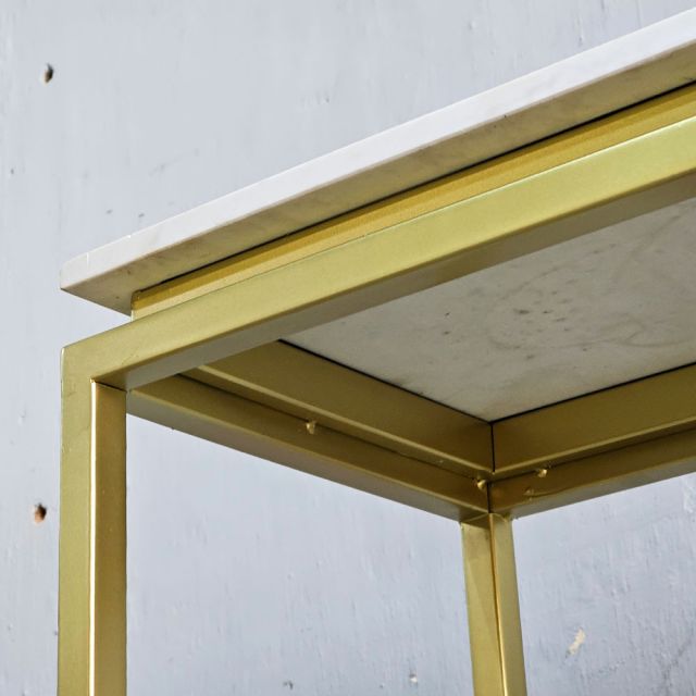 Bàn console ROVE mặt đá khung sắt CST044