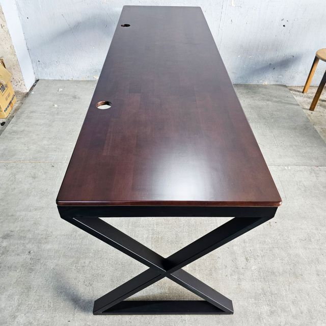 Bàn cụm 2 người 200x60cm gỗ cao su hệ XConcept HBXC054