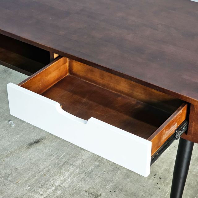 Bàn làm việc 120x60cm gỗ cao su chân CONE BD68173