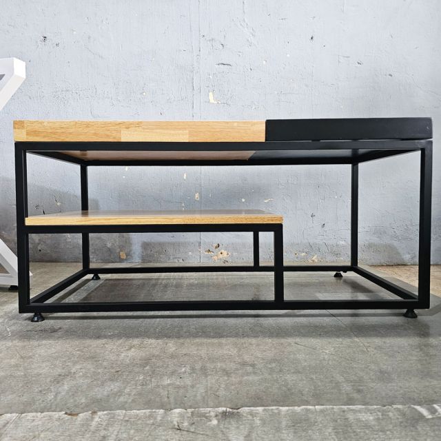 Bàn trà phòng khách 100x50cm gỗ cao su TT68334