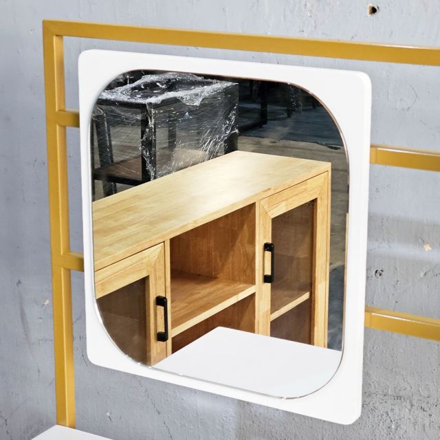 Bàn trang điểm có khay để đồ 100x50cm gỗ cao su BTD68082
