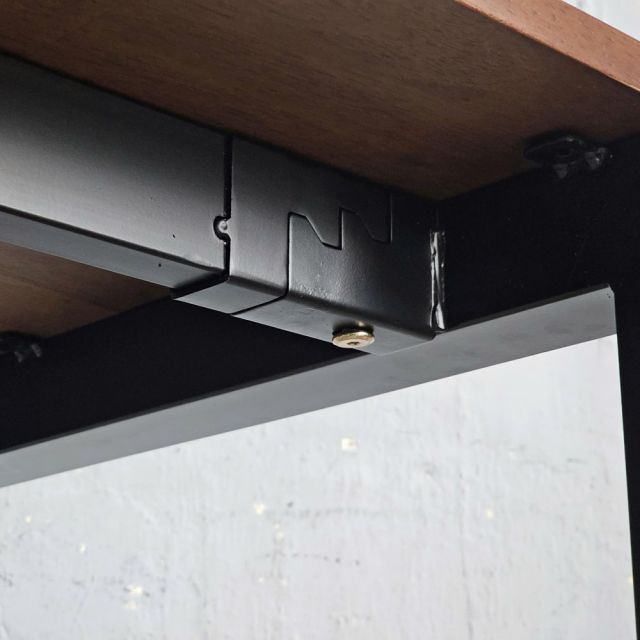 Bàn làm việc 200x70cm gỗ cao su chân sắt hệ Rectang HBRT090