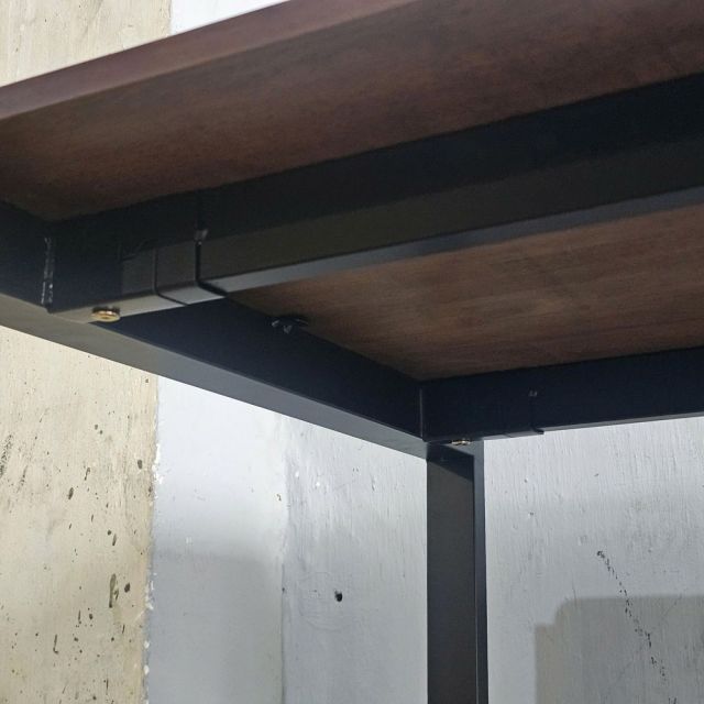 Bàn làm việc 200x70cm gỗ cao su chân sắt hệ Rectang HBRT090