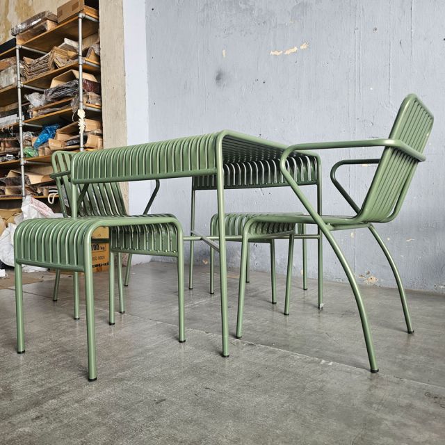 Combo bàn ghế ngoài trời sắt CBNT024