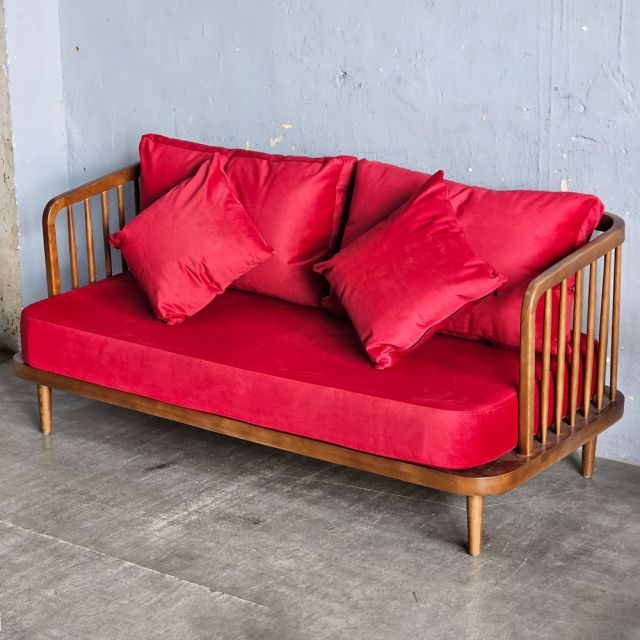 Ghế sofa băng Fly II 160x70x85cm khung gỗ Ash nệm vải SFB68094