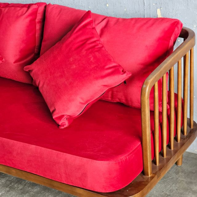 Ghế sofa băng Fly II 160x70x85cm khung gỗ Ash nệm vải SFB68094