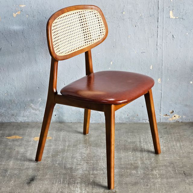 Ghế SECCO gỗ cao su lưng lưới mắt cáo GCF217