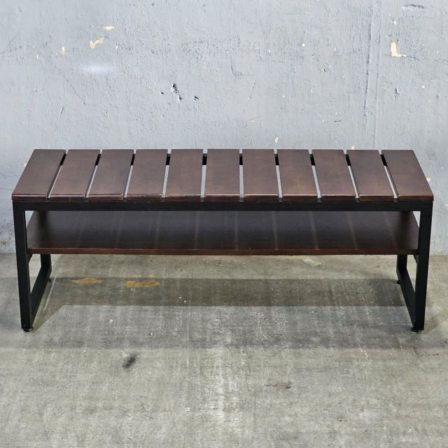 Ghế băng ngồi thay giày 120x40x45cm gỗ cao su GBD061