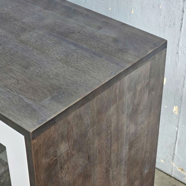 Tủ hồ sơ, tủ đầu bàn gỗ tự nhiên cửa kính THS68063