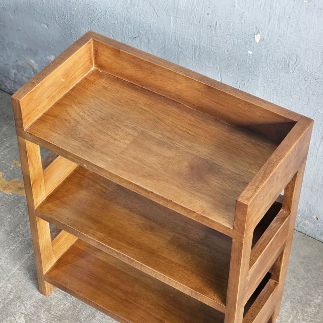 Kệ mỹ phẩm để bàn 40x20x50cm gỗ cao su KMPB002