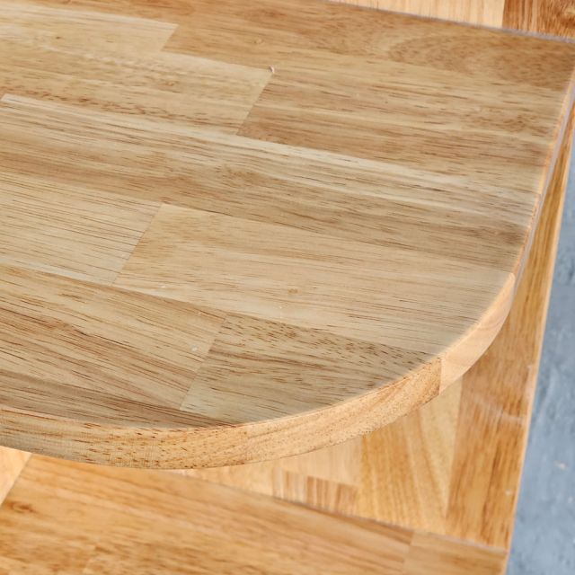 Kệ góc tường 3 tầng 30x30x75cm gỗ cao su KGT68056