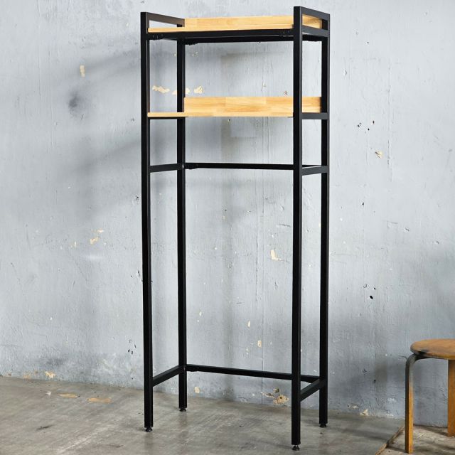 Kệ để đồ 2 tầng cho máy giặt cửa trên 72x40x180cm KMG68011