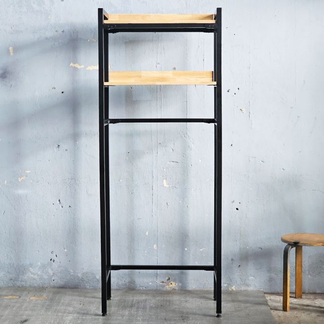 Kệ để đồ 2 tầng cho máy giặt cửa trên 72x40x180cm KMG68011