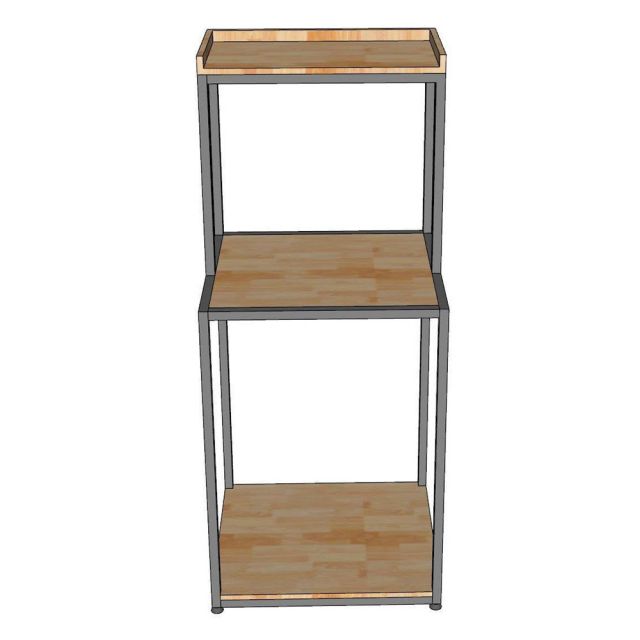 Kệ để máy rửa chén 66x60x150cm gỗ cao su KMRC003