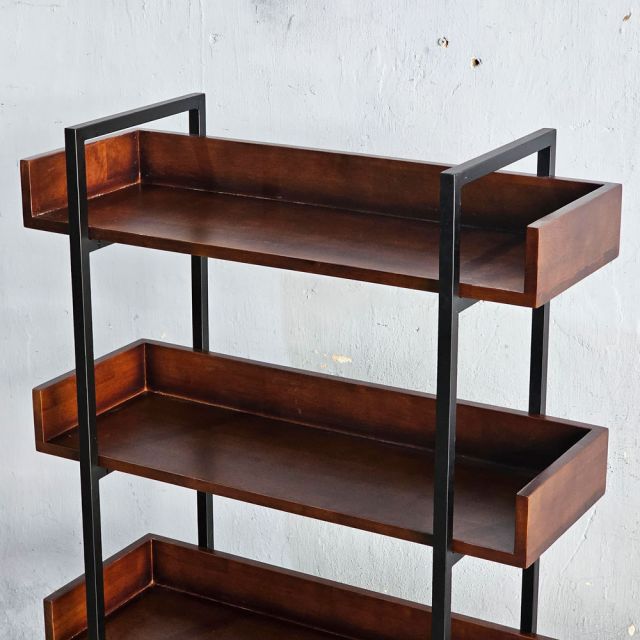 Kệ trang trí VERNON 4 tầng gỗ kết hợp khung sắt