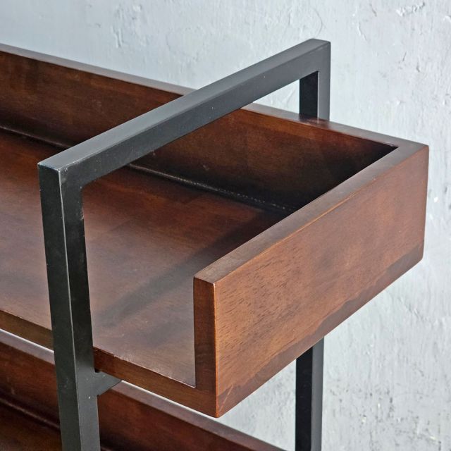 Kệ trang trí VERNON 4 tầng gỗ kết hợp khung sắt