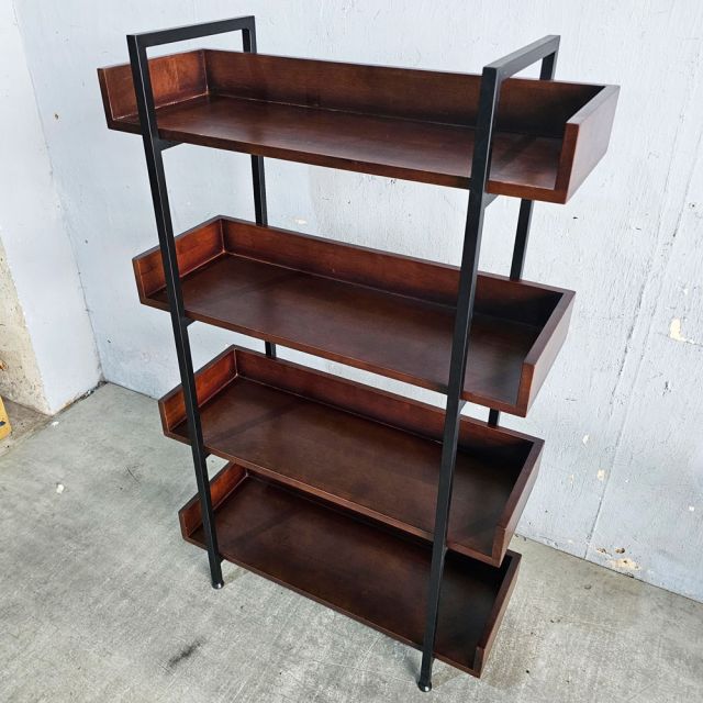 Kệ trang trí VERNON 4 tầng gỗ kết hợp khung sắt