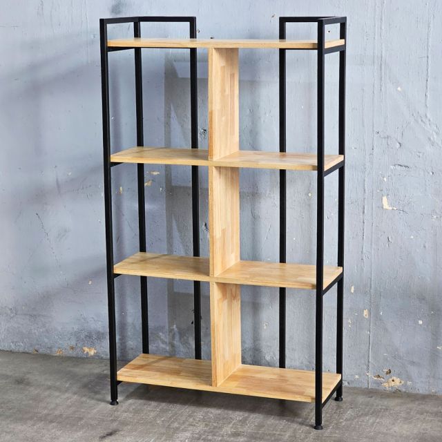 Kệ sách 4 tầng 80x32x140cm gỗ cao su KS68361