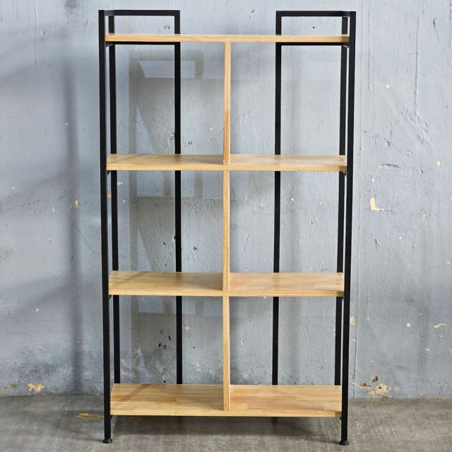 Kệ sách 4 tầng 80x32x140cm gỗ cao su KS68361