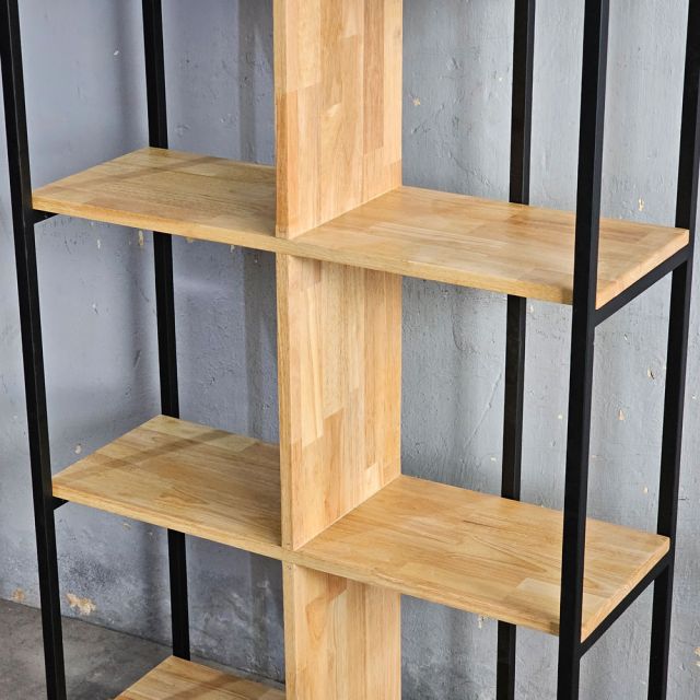 Kệ sách 4 tầng 80x32x140cm gỗ cao su KS68361