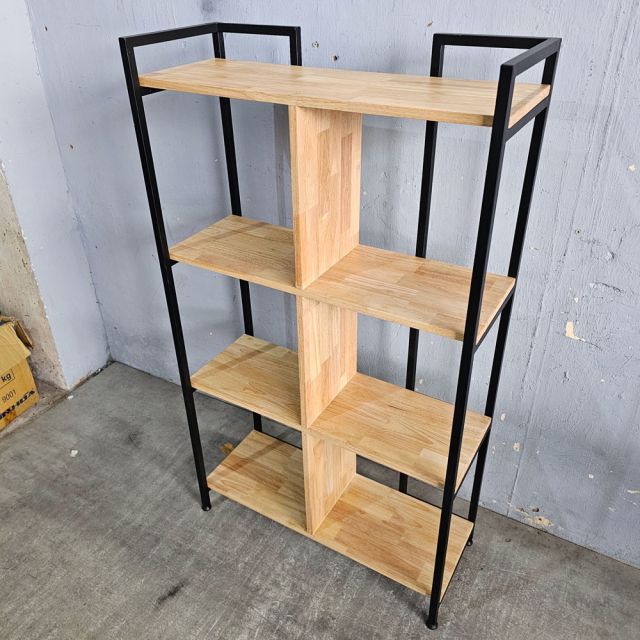 Kệ sách 4 tầng 80x32x140cm gỗ cao su KS68361