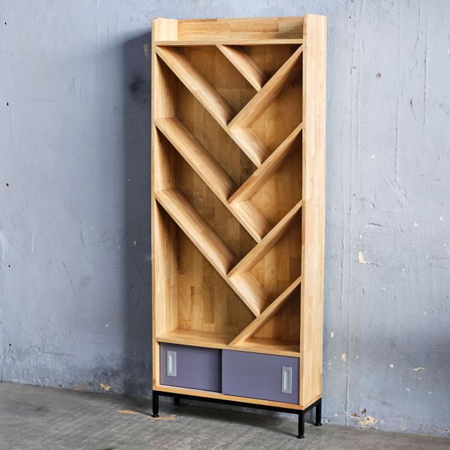 Kệ trang trí hình cây 70x22x170cm gỗ cao su KTT68064