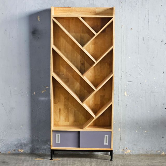 Kệ trang trí hình cây 70x22x170cm gỗ cao su KTT68064