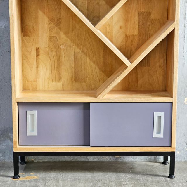 Kệ trang trí hình cây 70x22x170cm gỗ cao su KTT68064