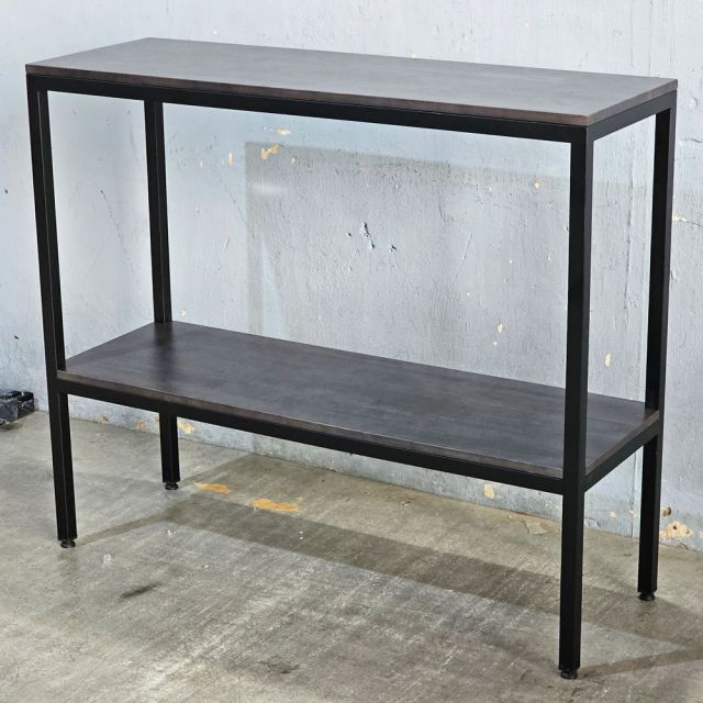 Kệ trang trí 2 tầng 120x40x105cm gỗ cao su CST114