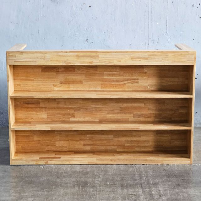 Quầy tính tiền 160x60x100cm gỗ cao su BLT68030