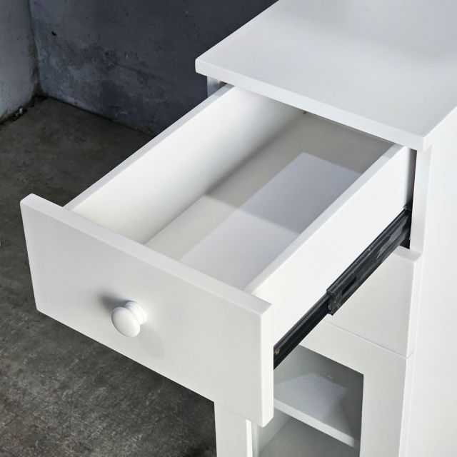 Tủ hông tủ lạnh 30x64x153cm gỗ cao su TBTL004