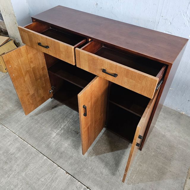 Tủ để đồ 120x35x100cm gỗ cao su KTB68252