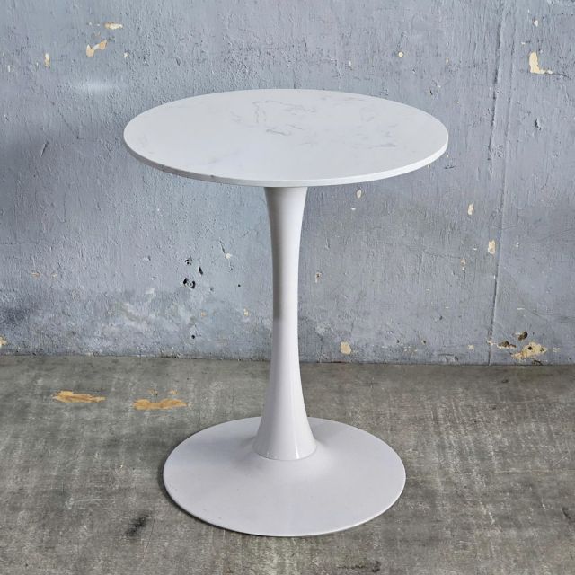 Bàn Tulip tròn mặt đá vân mây CFD68122