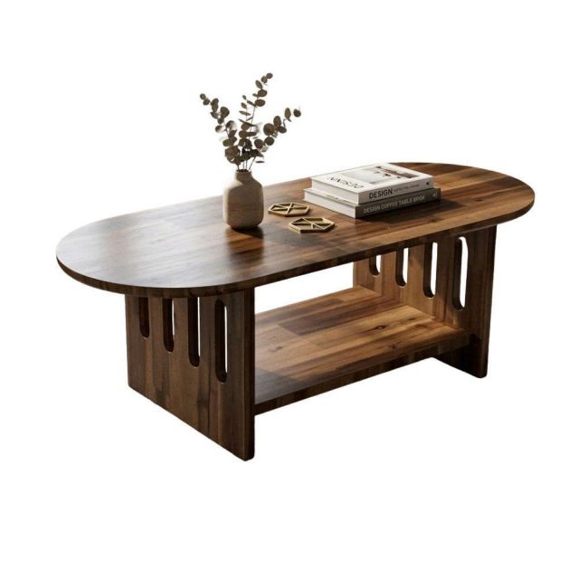 Bàn sofa Oval 120x50cm gỗ tràm TT68368