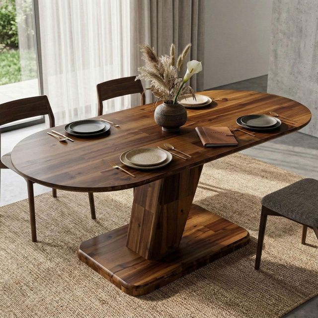 Bàn ăn chữ nhật 160x70cm gỗ tràm BA68309