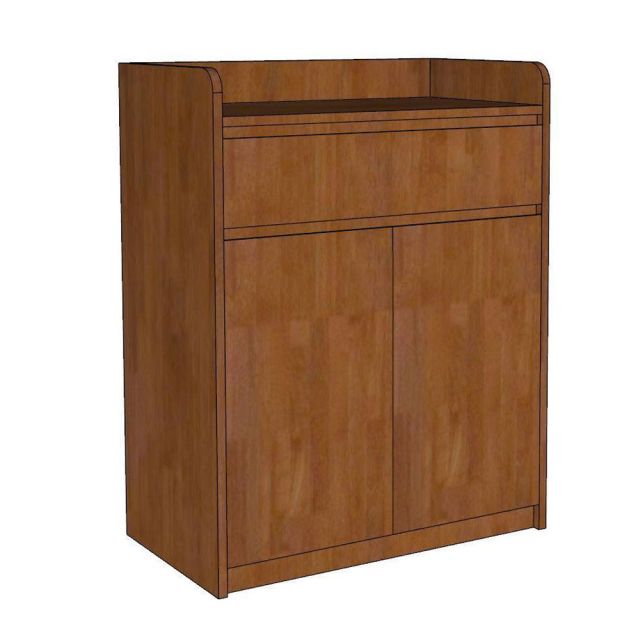 Tủ để máy pha cafe gia đình/văn phòng gỗ cao su KDCF001