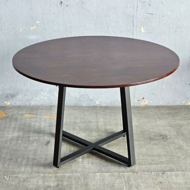 Bàn ăn tròn 120x120cm gỗ cao su BA68308