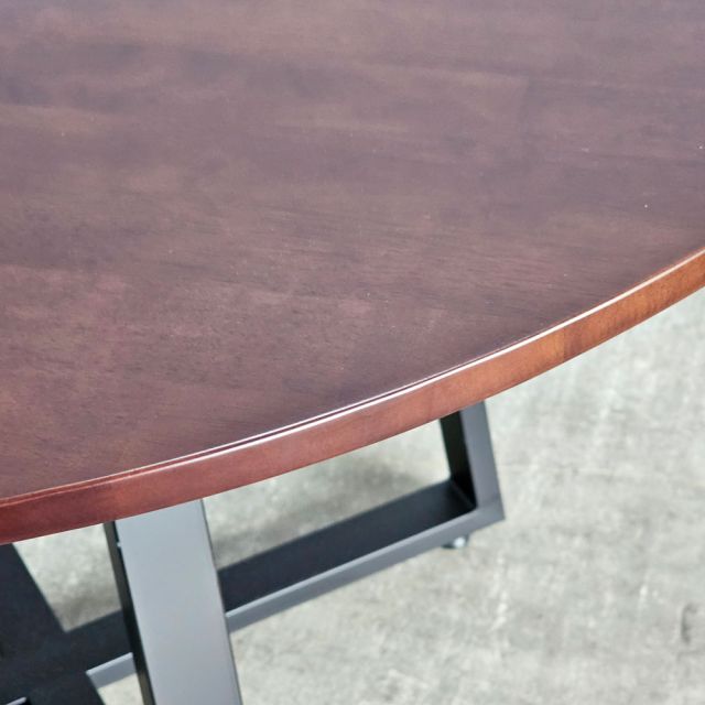 Bàn ăn tròn 120x120cm gỗ cao su BA68308