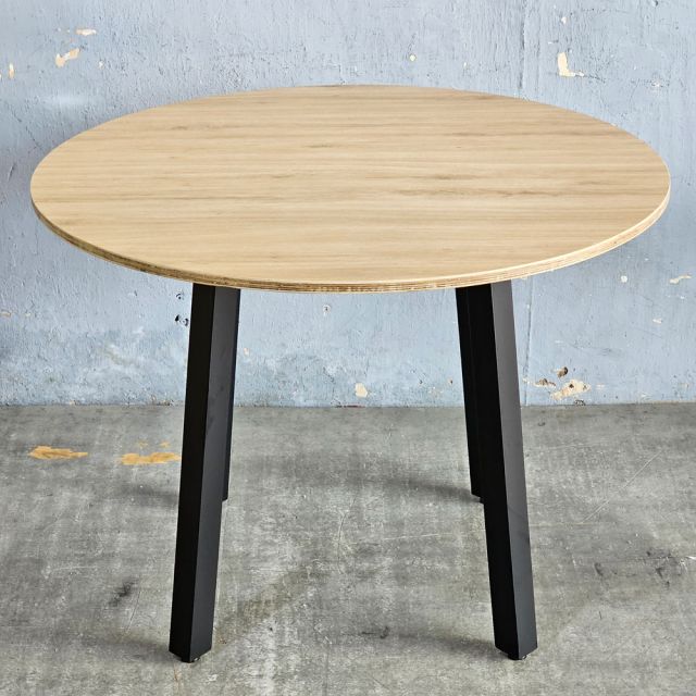 Bàn ăn tròn Gerda 100x100cm gỗ plywood BA68309