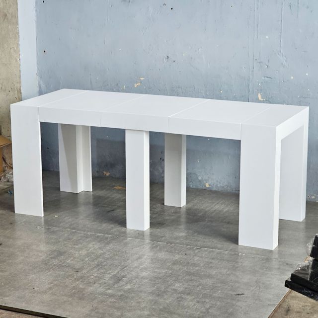 Bàn ăn xếp gọn gỗ cao su BAXG002