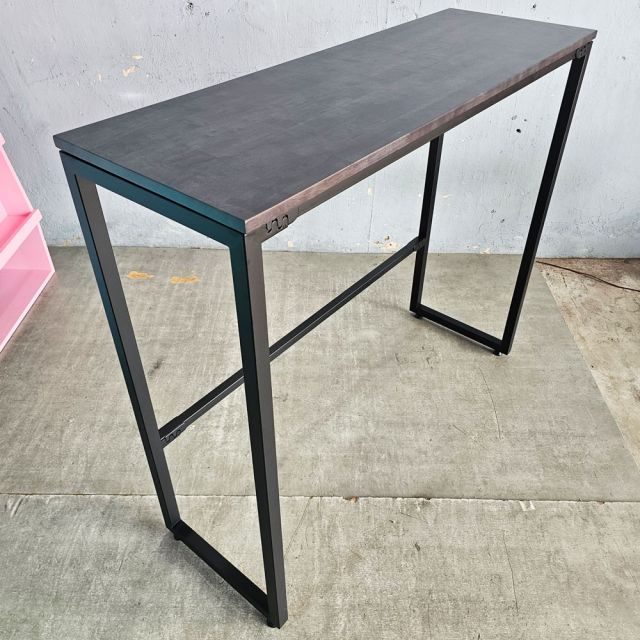 Bàn bar 120x40x105cm gỗ cao su chân sắt lắp ráp BB047