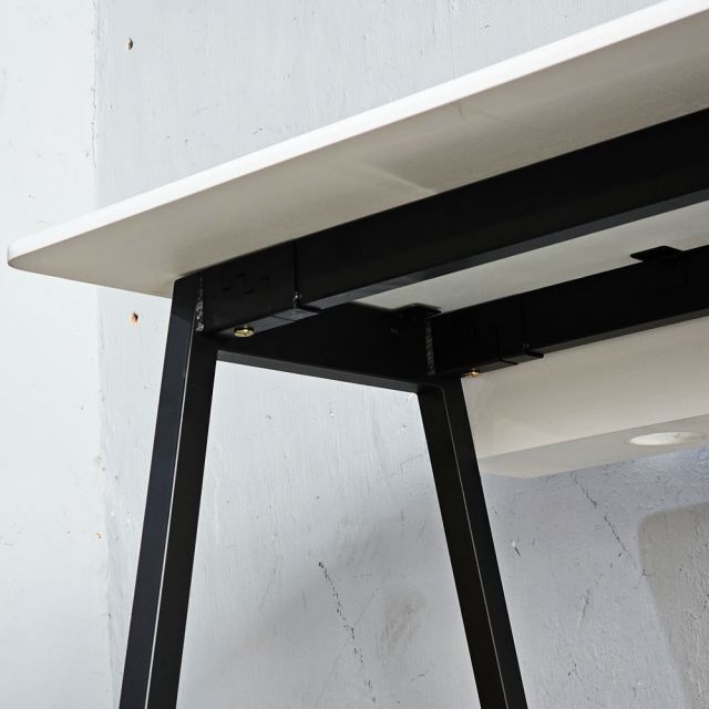 Bàn di động có hộp điện 120x60cm gỗ cao su hệ FOS FOS021