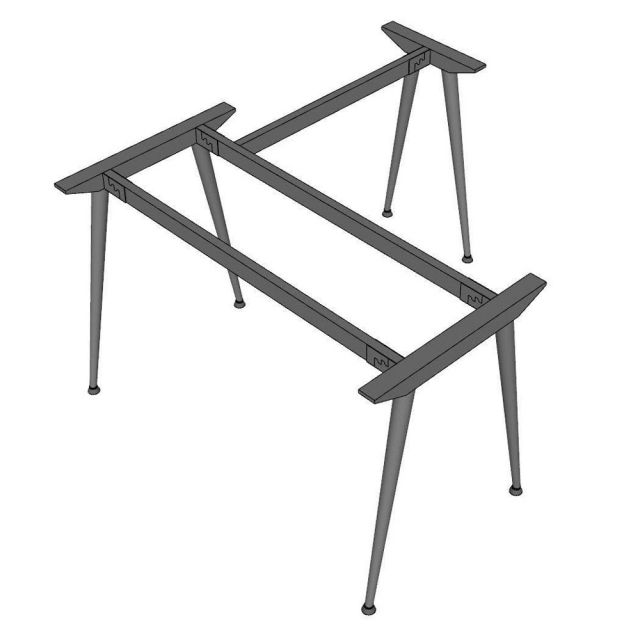 Chân bàn góc L cho bàn 120x130cm hệ CONE HCCO034