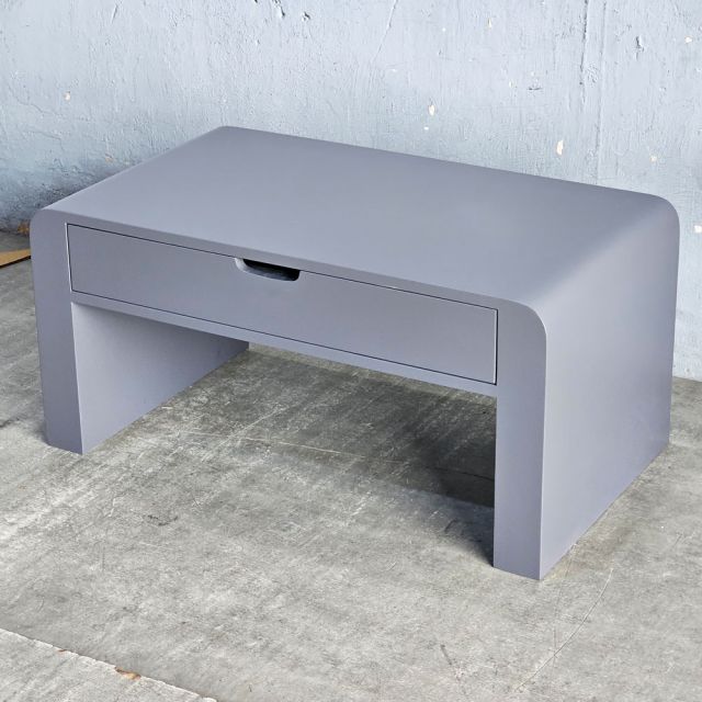 Bàn sofa bo cong 89x50x42cm gỗ cao su TT68366