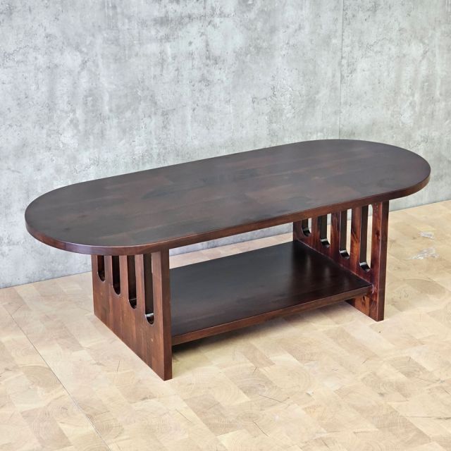 Bàn sofa Oval 120x50cm gỗ tràm TT68368