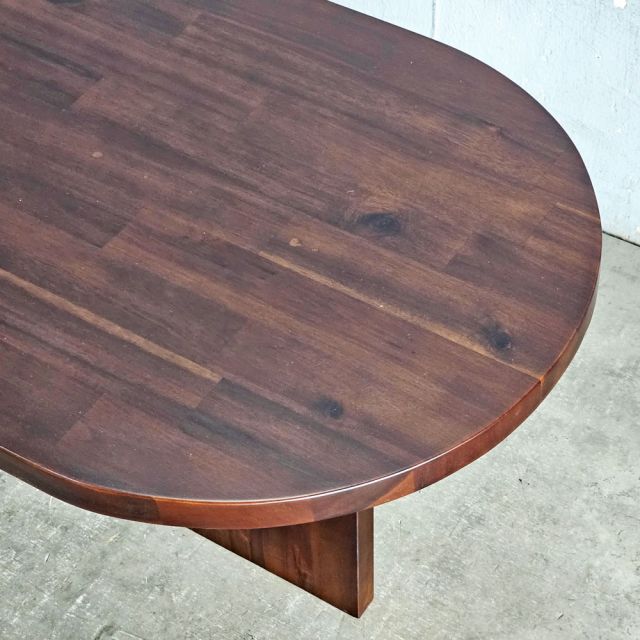 Bàn sofa Oval 120x50cm gỗ tràm TT68367