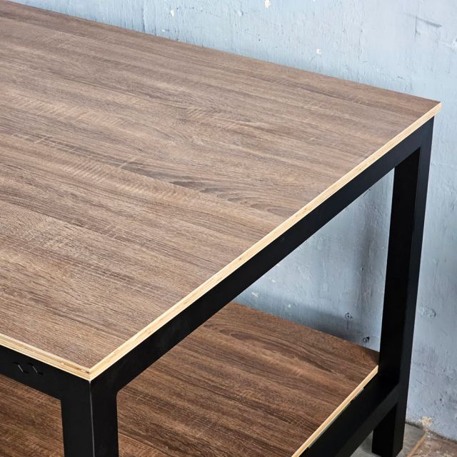 Bàn workshop lắp ráp 240x100x80cm gỗ plywood WSTB004