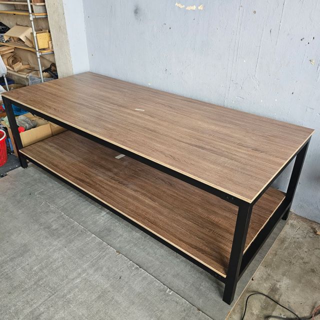 Bàn workshop lắp ráp 240x100x80cm gỗ plywood WSTB004