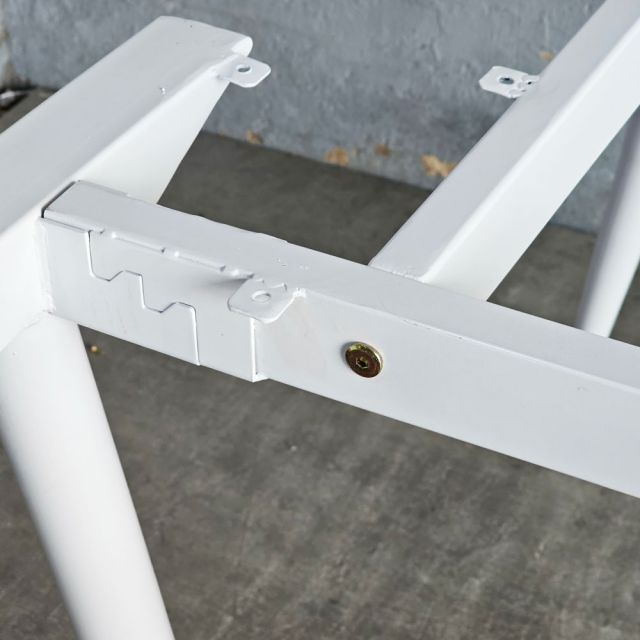 Chân bàn góc L cho bàn 120x130cm hệ CONE HCCO034