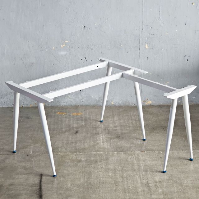 Chân bàn góc L cho bàn 120x130cm hệ CONE HCCO034